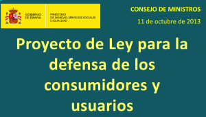 Proyecto de Ley para la defensa de los consumidores y usuarios Contact Center SAC AERRC ACE