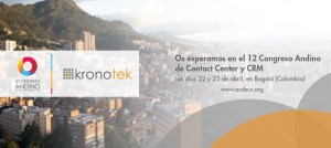 KRONOTEK PRESENTARÁ IMPORTANTES NOVEDADES PARA EMPRESAS EN EL 12º CONGRESO ANDINO 