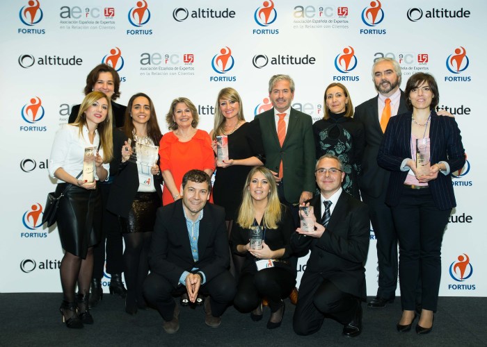 PROFESIONALES DE ATENTO, LIBERTY SEGUROS, SECURITAS DIRECT, TRANSCOM Y UNISONO, PREMIOS FORTIUS 2015